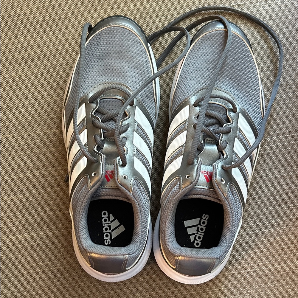 Adidas Men's Gray and White Golf Shoes